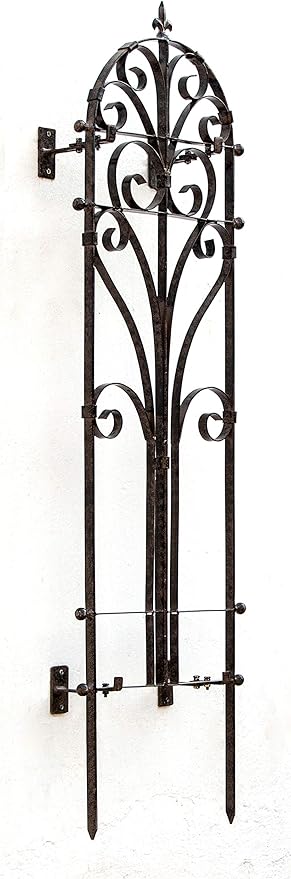 H Potter Outdoor Metal Wall Decor or Trellis for Climbing Plants Suitable as Art Garden Panel Roses Vines Privacy Includes Brackets for Hanging Gar214w1