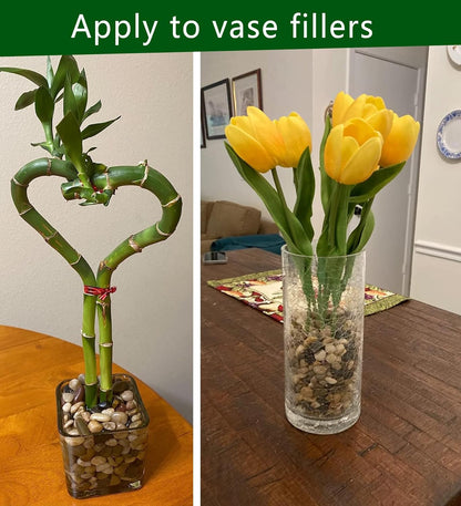 Voulosimi River Rock Stones, Natural Decorative Polished Mixed Pebbles Gravel,Outdoor Decorative Stones for Plant Aquariums, Landscaping, Vase Fillers (10 LB, Mixed Colors)