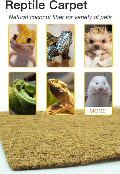 Coco Coir Liner, Yarrdfir 16x80 inch Natural Coconut Liners for planters Flower Basket, Natural Coconut Fiber mat, Garden Decoration, Animal pet pad, Reptile Carpet