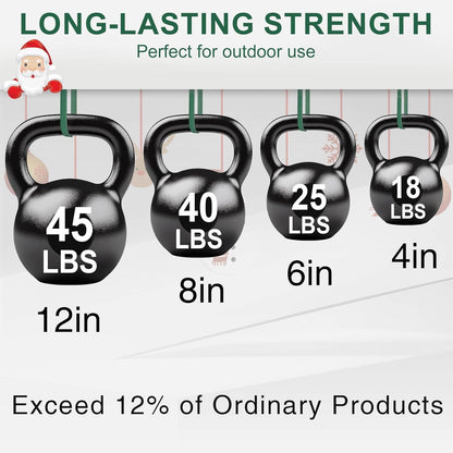 Green Zip Ties Assorted Sizes (4"+6"+8"+12"), 400 Pack, Cable Ties UV Resistant for Garden, Plants, Fence, Holiday Lights, Yakobela