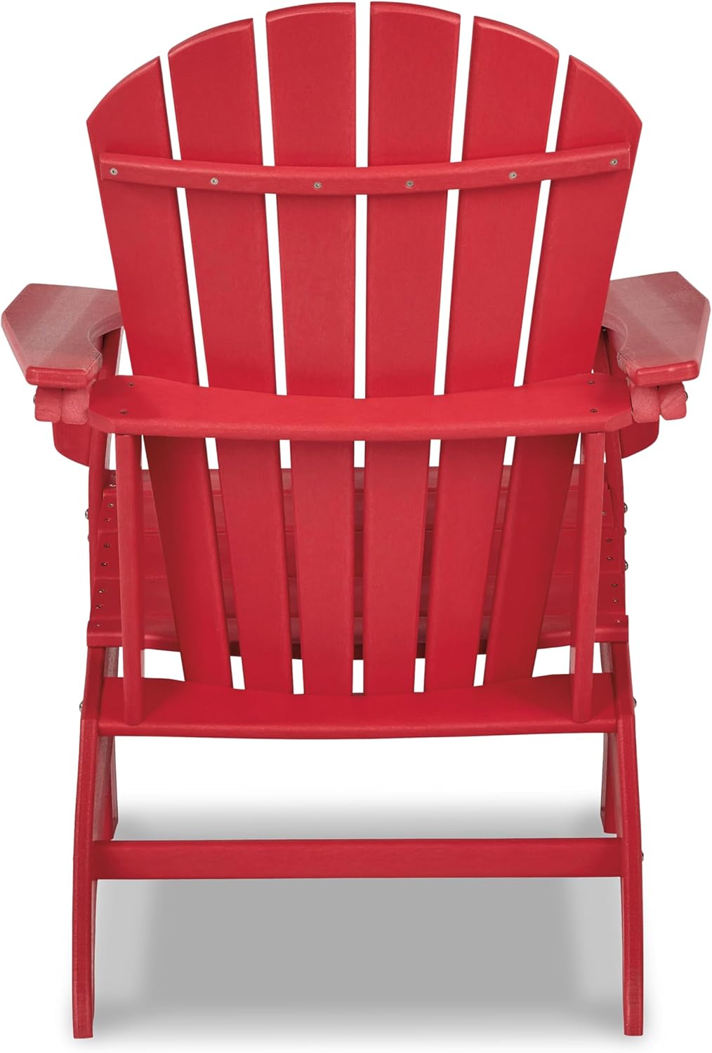 Signature Design by Ashley Sundown Treasure Outdoor Patio HDPE Weather Resistant Adirondack Chair, Red