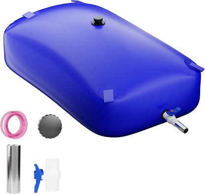 Large Capacity Water Storage Bladder Containers, Bladder Tank for Drought Resistance, Fire Prevention, Emergency Water, Agricultural Irrigation Outdoor (240L/63Gal, Blue)
