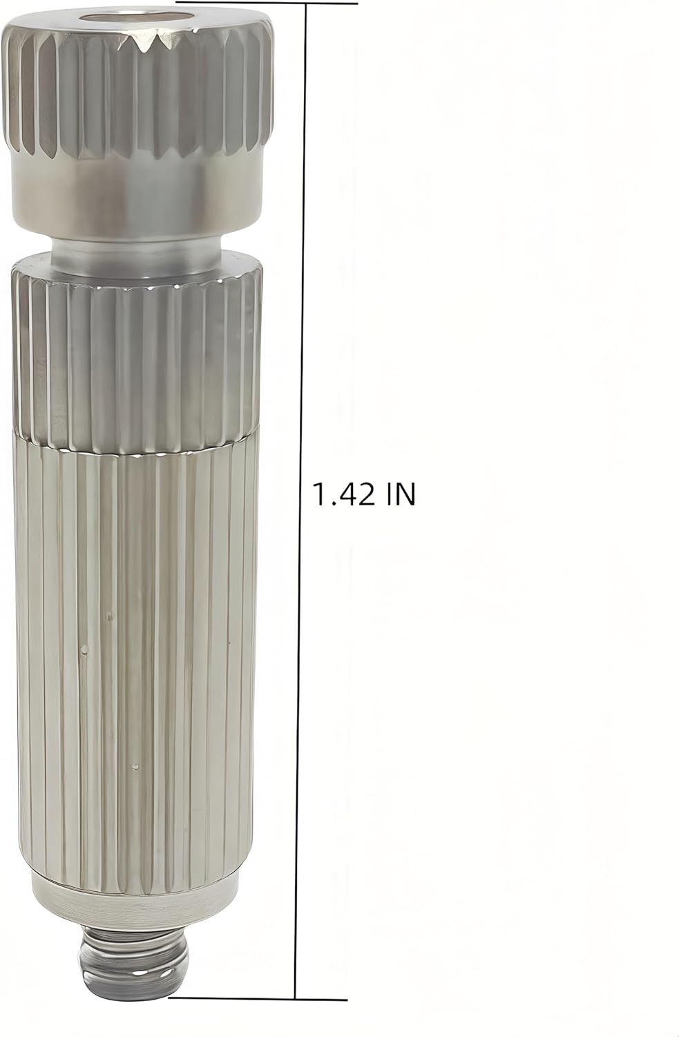 High Pressure Brass Nickel Plated Misting Nozzle for Outdoor Cooling Mist System, 0.6mm Ceramics Orifice, Anti-Drip Cleanable, 10pcs