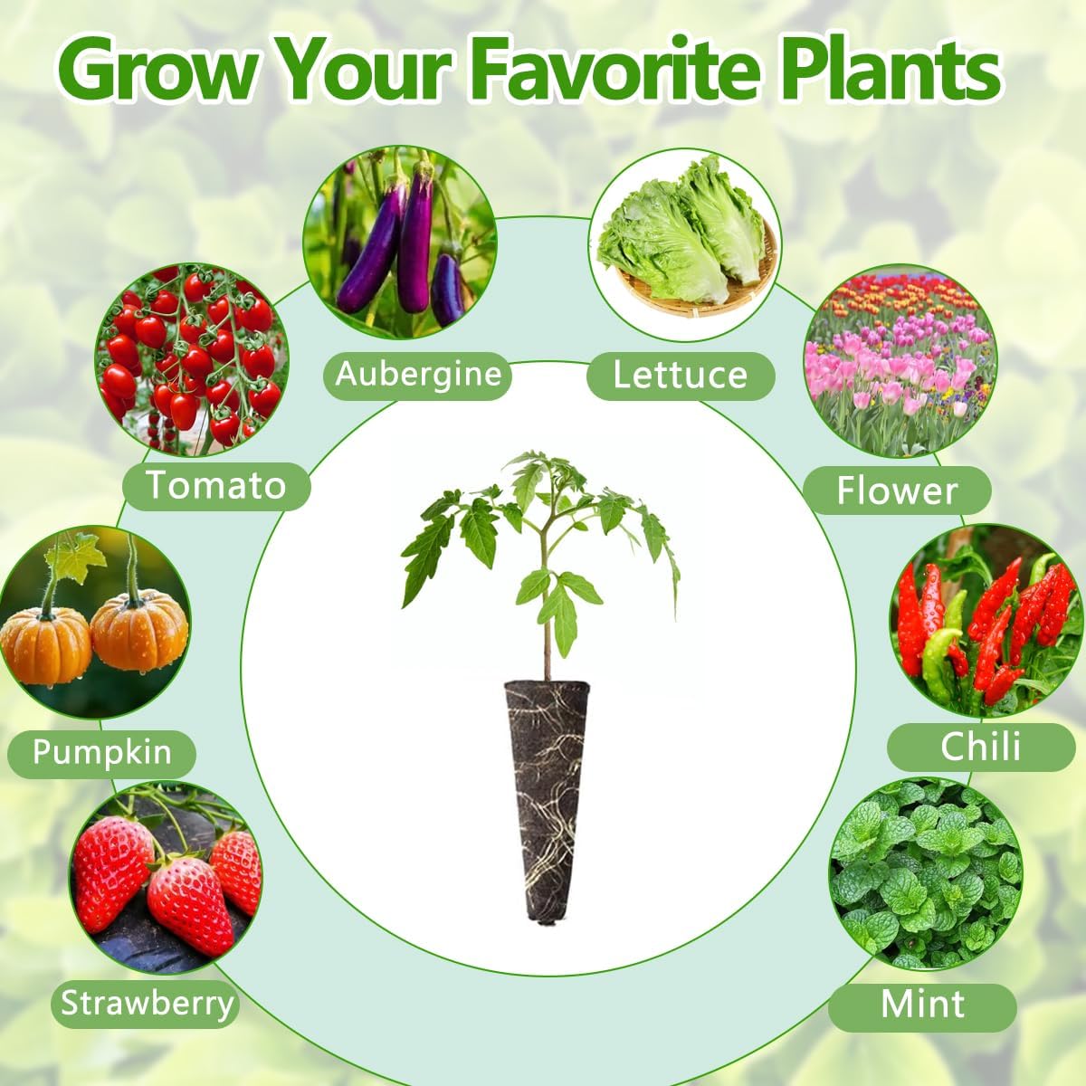 107pcs Seed Pod Kit for Aerogarden, Hydroponics Garden Accessories for System Compatible with Hydroponics Supplies from All Brands, 32 Grow Sponges, 12 Plant Baskets & Domes, 50 Pod Labels, 1 Tweezer