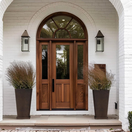 LA JOLIE MUSE Tall Outdoor Planters Set of 2, 20 inch Large Tapered Square Planters for Indoor/Outdoor Plants, Large Outdoor Flower Pots for Front Door, Patio and Deck