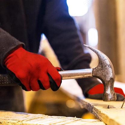 Evridwear Nitrile Coated Work Gloves,Superior Oil Resistance with Grip for Men Women Automotive,Gardening, Mechanic