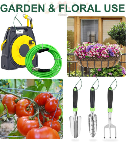 Green Zip Ties Assorted Sizes (4"+6"+8"+12"), 2000 Pack, Cable Ties UV Resistant for Garden, Plants, Fence, Holiday Lights, Yakobela