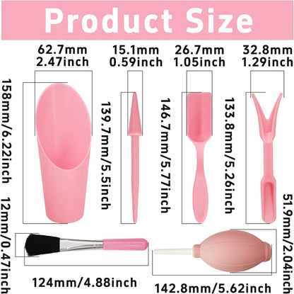 6Pcs Mini Succulent Tools Set, Garden Hand Tools Kit for Indoor Plant Care, Succulent Bonsai Miniature Garden Tool Set, Small Gardening Tools for Transplanting Digging Planting, Pink