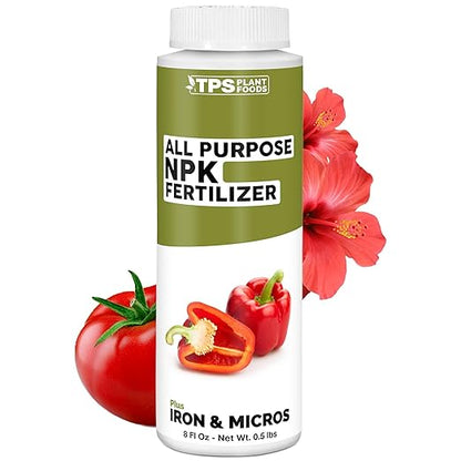 All Purpose NPK Fertilizer, Complete NPK Liquid Plant Food for All Plants, 8 oz (250mL)