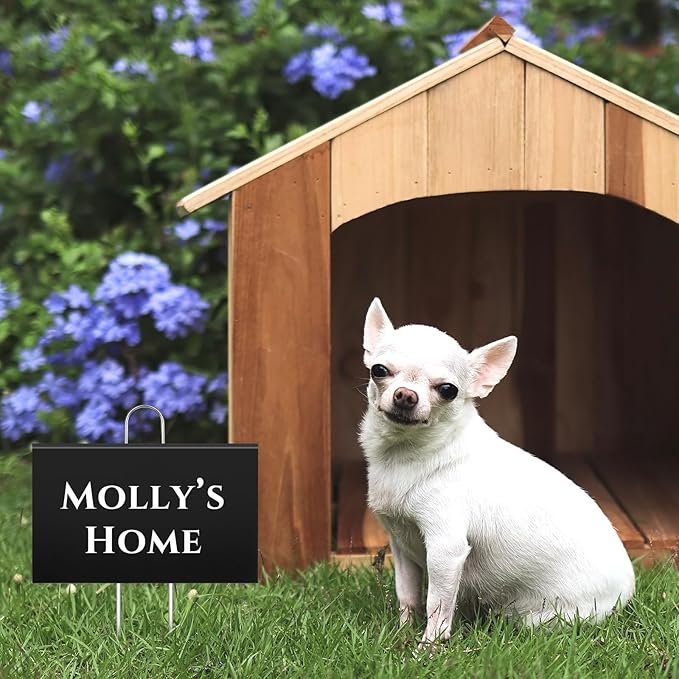 Landhoow 30 Pcs Large Garden Plant Markers Metal Plant Labels Sign 4'' x 6'' with 11'' Stake Weatherproof Waterproof Garden Sign for Outdoor Seedlings Herbs Vegetable Greenhouse, Black