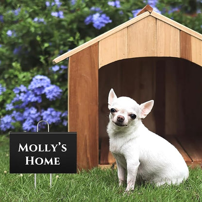 Landhoow 30 Pcs Large Garden Plant Markers Metal Plant Labels Sign 4'' x 6'' with 11'' Stake Weatherproof Waterproof Garden Sign for Outdoor Seedlings Herbs Vegetable Greenhouse, Black