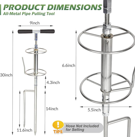 Walensee 32" Garden Hose Guide Spike Right Angle Hose Pulling Stand, Heavy Duty Metal Hose Reel for Garden Corner Auxiliary Watering Hose Reel, Lawn & Garden Watering Equipment, Plant Flower Protector