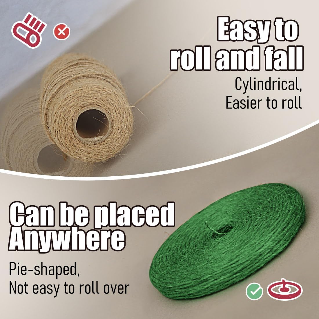 PerkHomy Garden Twine Strong Natural Jute 400 Feet Long Green Twine for Gardening Tomato Climbing Plant Tie Floristry Crafts Gift Wrapping Packing Decor (Green 2mm * 400feet)