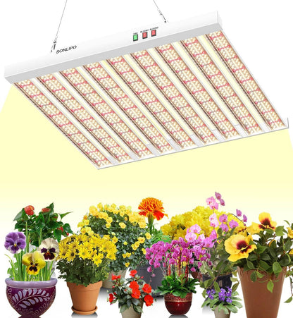 2024 New SPF4000 400W LED Grow Light 5x5ft Coverage with New Diodes & IR Lights Full Spectrum Veg Bloom Growing Lamps for Indoor Plants Seeding Flower Led Plant Light Fixture