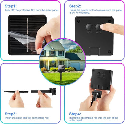 Brightever Outdoor Solar String Lights Waterproof, 2-Pack Total 80FT 200LED Solar Fairy Lights for Outside with 8 Lighting Modes, Solar Twinkle Lights for Yard, Christmas, Party (Multicolor)