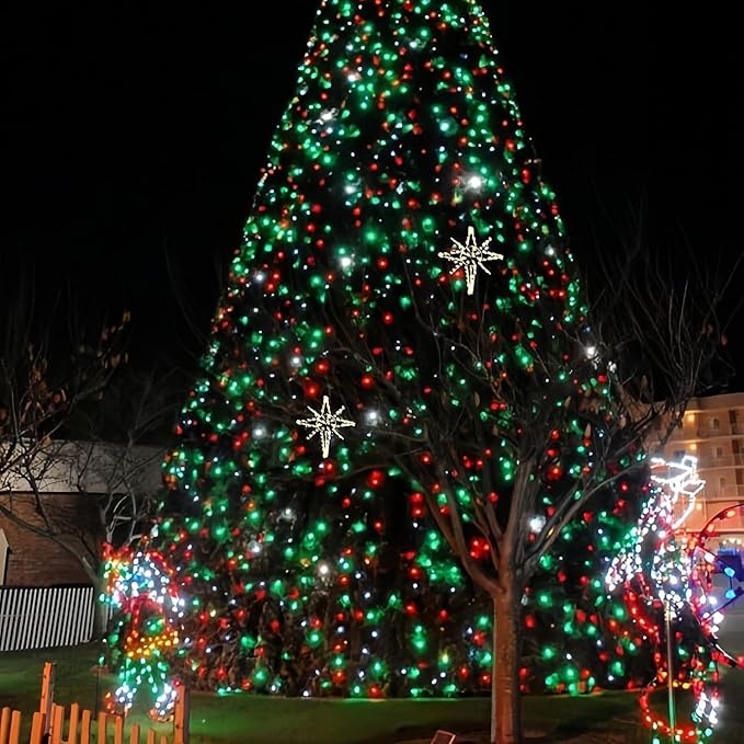 Connectable 240LED 88Ft 13Modes Christmas String Lights Indoor Outdoor | Extendable Green Wire Red & Green Christmas Tree Lights with Timer | Twinkle Fairy Light Plug in for Xmas Tree(Red & Green)