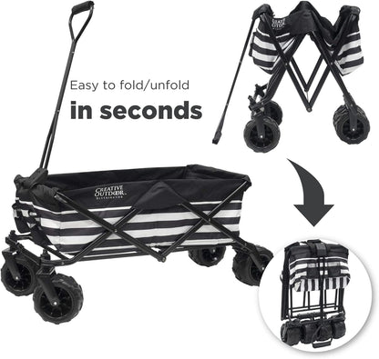Creative Outdoor Original Folding Wagon All-Terrain Wheels