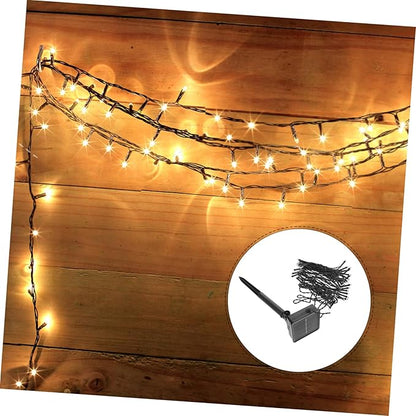 Solar String Lights Outdoor LED Solar Powered Garden Decor Warm White for Patio Fence Balcony for Use