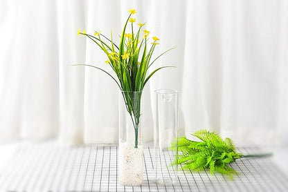 Kingbuy Wall-Mounted Plant Terrarium Propagation Station - 2 Cylinder Hanging Glass Tubes Planter for Hydroponic Plants, Indoor Wall Vases & Decorative Plant Holder Bathroom Office Living Room Decor