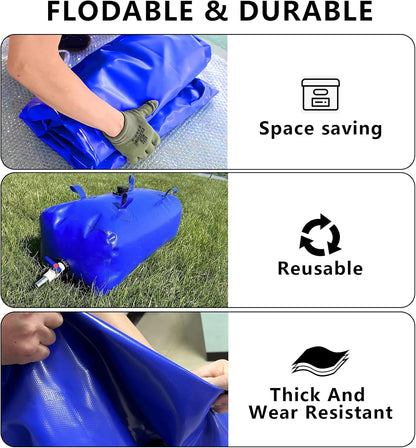XITAO 87Gal/330L Water Storage Bladder Large Capacity Water Storage Containers Portable Foldable Emergency Water Tank Water Bag for RVs, Drought Resistance, Fire Prevention, Agricultural Irrigation
