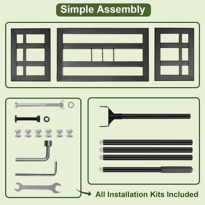 Lawn Leveling Rake-32"x10" Heavy Duty Leveler Reinforced Landscape Tool, Steel Golf Rake with Serrated Edge & Smooth Plate for Level Soil Compost Sand Grass Dirt Yard Garden 6.5FT Adjustable Handle