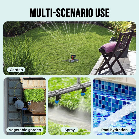 Water Timer for Garden Hose- Large LCD Display Irrigation Timer | Programmable Automatic Watering System for Gardens, Lawns Automatic Irrigation System