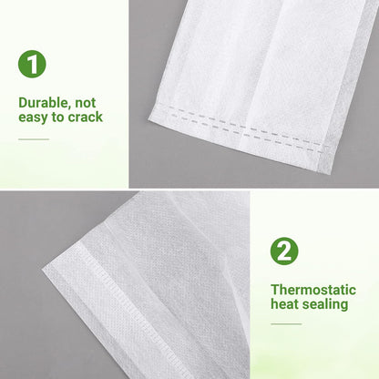 GREANER Biodegradable Seed Nursery Bags - 6.6x7.8 inches, 100PCS Non-Woven Plants Grow Bags for Vegetables, Fabric Seedling Pots Plants Pouch for Flower Fruit Tree, Garden Agricultural Supply