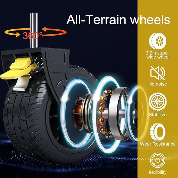 Wagon cart Foldable、Portable cart，Pets carts，with Large All-Terrain Beach Wheels and Drink Holder for Sports, Shopping, Camping