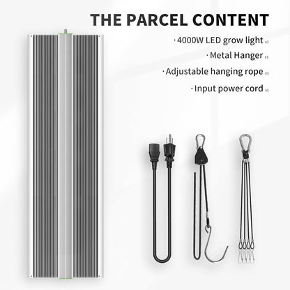 BESTVA 2025 Upgraded BP4000 LED Grow Light with High Yield Diodes & Dimmable Full Spectrum Plant Light for Indoor Plants Seedling Veg and Bloom Grow Lamp for 4x4 Grow Tent