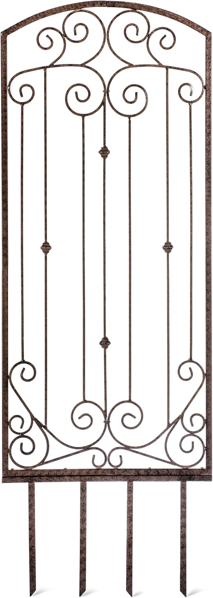 H Potter Trellis Garden Large Wrought Iron Heavy Scroll Metal Decoration Weather Resistant Lawn Patio Screen