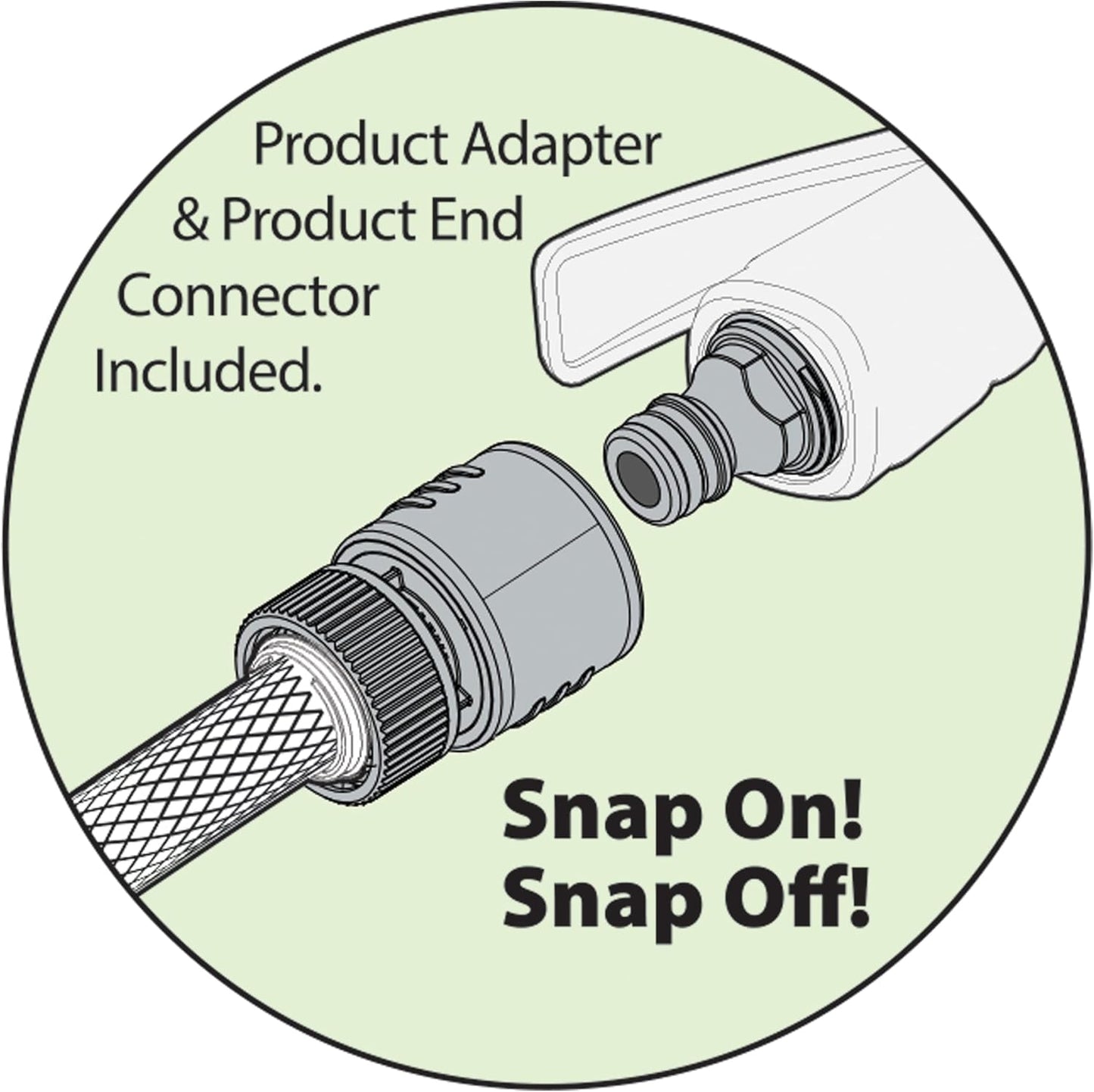 Melnor 65178AMZ MiniMax Turbo Oscillating Sprinkler on Tripod, 4000 sq. ft., 4-Way Adjustable, Quick Connect Bundle, Black, Yellow