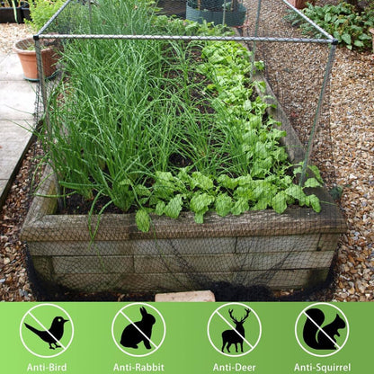 Bird Netting 20x20 Ft, 1/2In Mesh Heavy Duty Garden Netting Pest Barrier for Plants, Fruit Trees, Vegetables, Extra Strong Woven Mesh Netting, Animal Fencing Against Birds, Deer, Poultry
