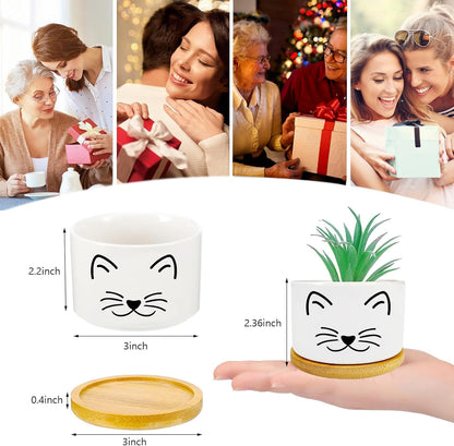 Window Garden Cat Planter Pots,Cat Gifts for Women/Men/Housewarming/Wedding/Festival Birthday Gifts Planter Pots,Outdoors/Indoors,Window Decor,Garden Decor,Yard Decor,Home Decor,Office