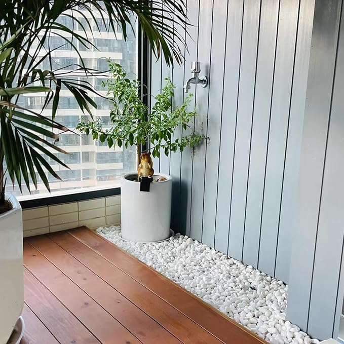 20 lbs White River Rocks for Landscaping, 1-2 Inch Polished Pebbles Stones for Indoor Plants, Vases, Fish Tank, Garden, Top Dressing and Bottem Drainage