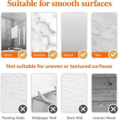 Lifewit Window Plant Floating Shelves 15 x 4 inch, 3 Pack Acrylic Suction Cup Shelf, Window Sill Extender for Indoor Succulent Plants, Micro Greens, Seed Starter Pots, Herb Planters