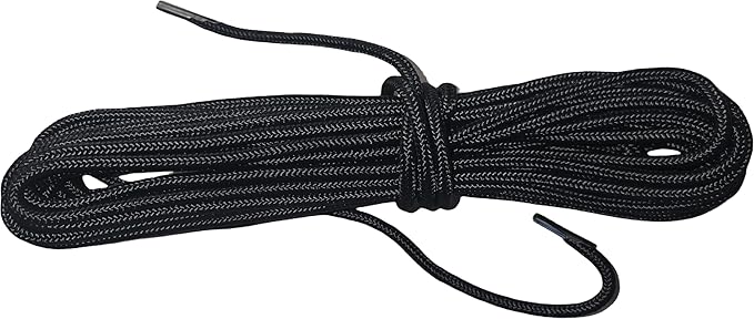 Patio Furniture Replacement Binding Rope 34ft,for Outdoor Hammock,Loungers,Hanging, Swing Chair (Black, Super Tension Rope)