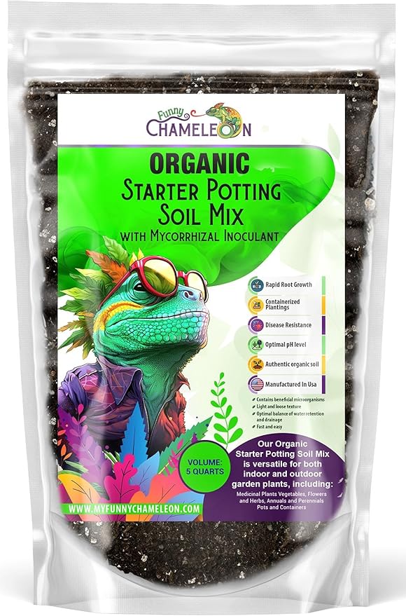 Organic Seed Starter Soil – Seed Starting Mix with Mycorrhizal Fungi – Natural Root Stimulator – Potting Soil for Vegetables and Herbs (20 QUARTS)