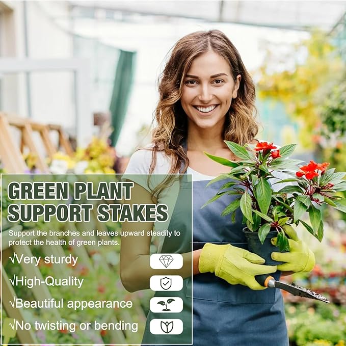 10 Pack Stackable Monstera Plant Support, Climbing Plant Support Structures, Garden Plant Support Stakes for Indoor Outdoor Plants, Plant Holder Stick Moss Pole for Support Tall Potted Plants