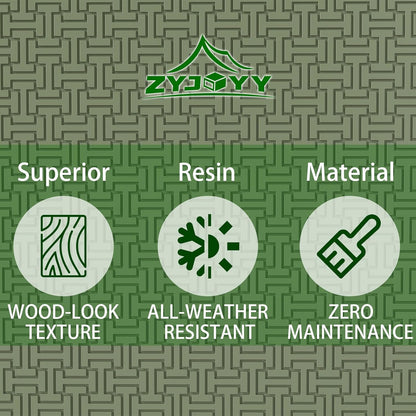 Outdoor Storage Box, 90 Gallon Deck Box, Waterproof Resin Storage Bin for Patio Cushions, Gardening Tools, Lockable, UV Resistant,Olive Green