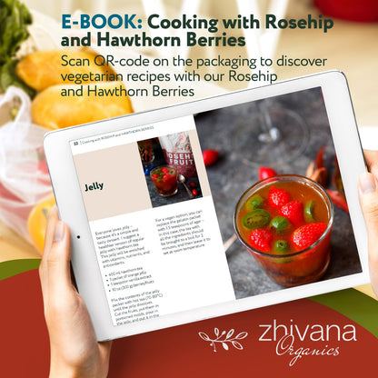 Zhivana Organics Organic Hawthorn Berry (8oz.) - Hawthorne Tea for Herbal Teas, Infusions, Tinctures, Culinary Recipes