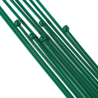 6 inch 3mm Dark Green Nylon Garden Cable Zip Ties Self Locking Cable Ties Twist Ties, Multi-Purpose Cable Tie (200 Pcs) Decoration Tie Wraps for Christmas Tree