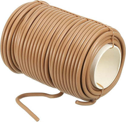 PATIKIL 65ft/20M 3mm Soft Twist Ties, Garden Plant Ties Reusable for Gardening Climbing Vines Office Home Cable Organizing, Dark Brown