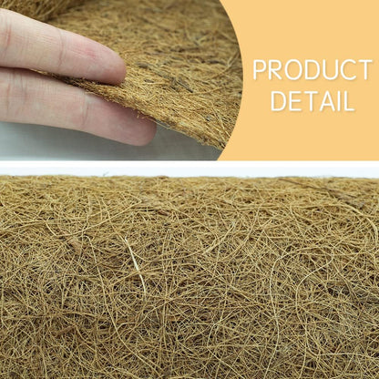 Coco Liner Roll, Large 12x120 inch Natural Coconut Liners for Planter Flower Basket, Natural Coconut Fiber mat, Garden Decoration, Animal pet pad, Reptile