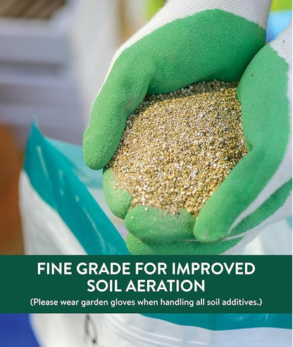 Burpee Organic Horticultural Add to Potting Soil | Ideal for Seed Starting, Water Retention and Plant Propagation | 100% Natural | 8 Quart, 1-Pack, Vermiculite (8qt)