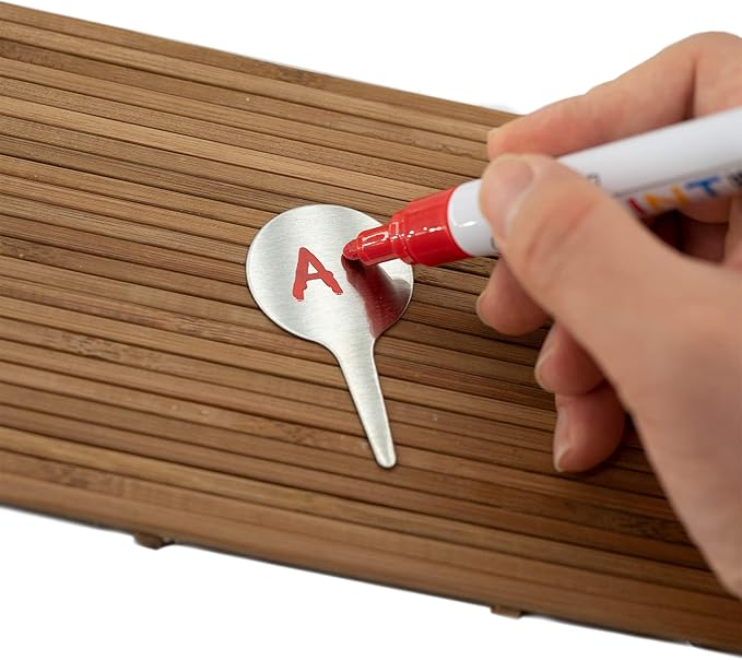 StayMax Stainless Steel Plant Labels Garden Label Plant Tags 50 Pack