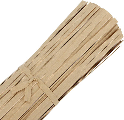 SHEUTSAN 3000 PCS 6 Inches Kraft Paper Twist Ties, Brown Twist Bag Ties, Reusable Bread Ties for Cookies Candies Bags