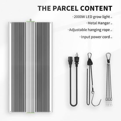 BESTVA 2025 Upgraded BP2000 LED Grow Light with High Yield Diodes & Dimmable Full Spectrum Plant Light for Indoor Plants Seedling Veg and Bloom Grow Lamp for 4x2/3x3 Grow Tent