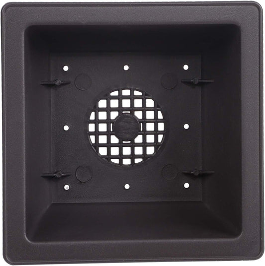 KINJOEK 15 PCS 6.7 Inch Plant Pot, Square Plastic Bonsai Training Pots, Flower Succulent Pots Container for Garden, Indoor, Home Decorative