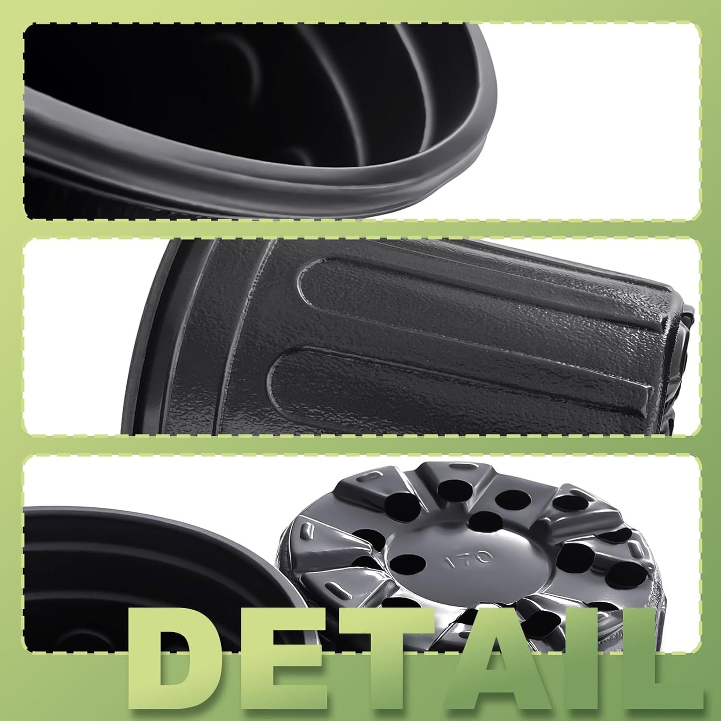 Anyumocz 60 Pcs 1 Gallon Flexible Plant Nursery Pots,Thickened Soft Plastic Seedling Pot with Holes,Flower Plant Container for Succulents,Cuttings,Transplanting,Home Garden(Black)