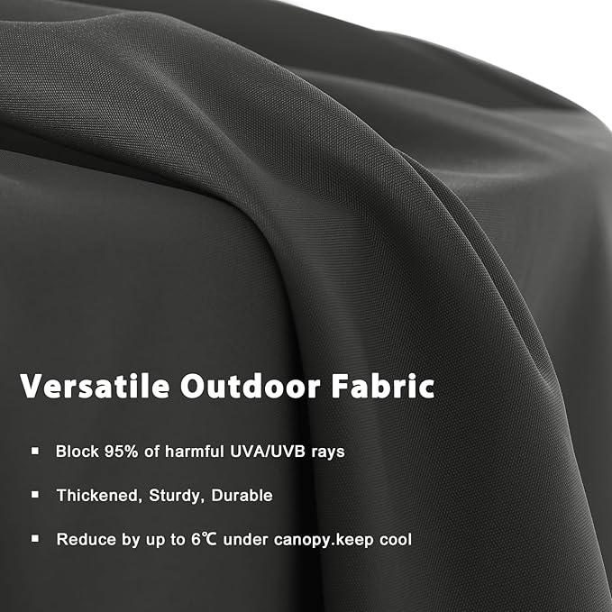 MASTERCANOPY Patio Outdoor Umbrella,15FT Double Sided Large Umbrella with Base